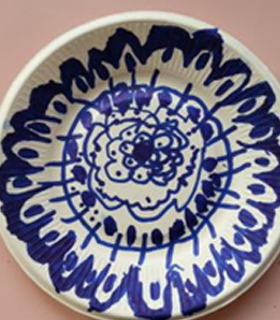 青花瓷盘制作